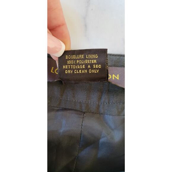 Louis Vuitton Skirt Womens 34 Gray Wool A-Line High Rise Midi Skirt France Sz 2 - Picture 4 of 11